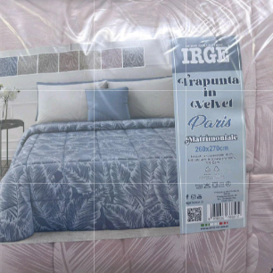 Trapunta Invernale Irge in Velluto - Modello "Paris" (Home Collection) MATRIMONIALE